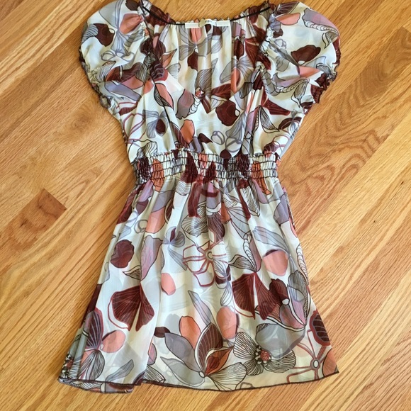 Anthropologie Gibson Silk Patterned Blouse