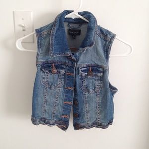 Jean jacket vest