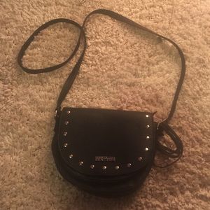 Kenneth Cole Reaction Black Studded Crossbody Bag