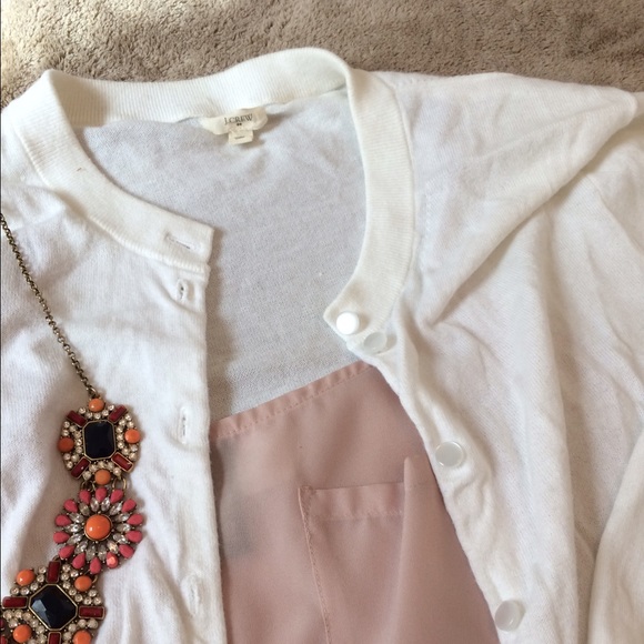White J. Crew cardigan