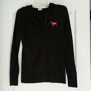 Pink Victoria's Secret Hoodie Shirt