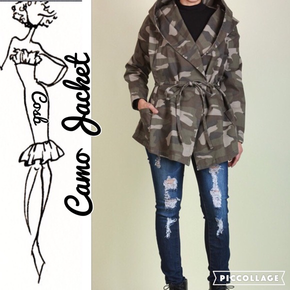 Cosb Jackets & Blazers - 1 Left! Camo 3/4th Jacket w/Pockets.