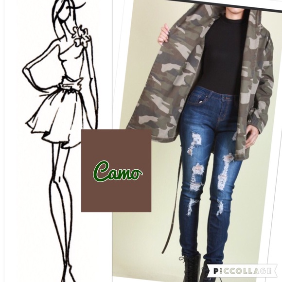 1 Left! Camo 3/4th Jacket w/Pockets. - Picture 3 of 3