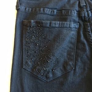 NYDJ Sz 8P Black Stretch Jeans