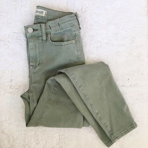 Madewell sage skinnies