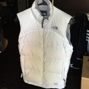 North Face 600 white vest