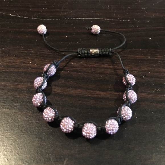 Pink studded bracelet - Picture 1 of 2