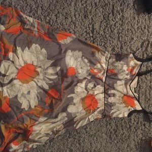 Vintage pattern dress. Fall colors