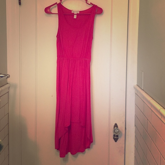 Pink high low dress
