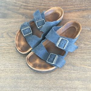 Blue Suede Birkenstocks