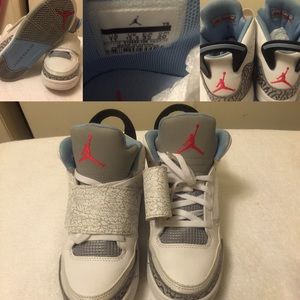 Jordan Son of Mars in White/Prism Blue Wolf Grey.