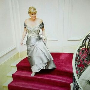 Complete mother of the bride dress,shoes,jewelry