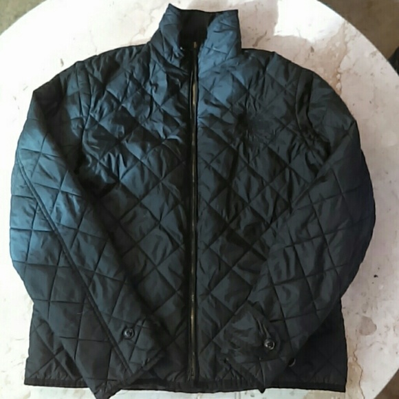 Ralph lauren quilted black jacket medium