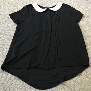 Black and White Blouse