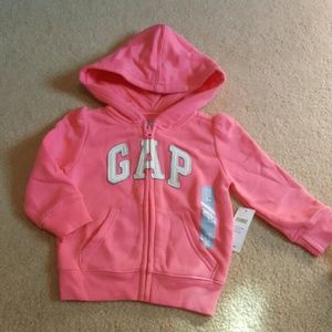 NWT Baby Gap girl Jacket zipper down hoodie