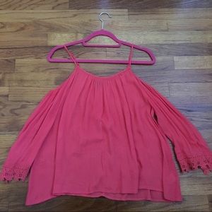 Open shoulder blouse