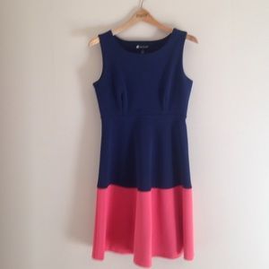 🍑amazing peach and navy dress