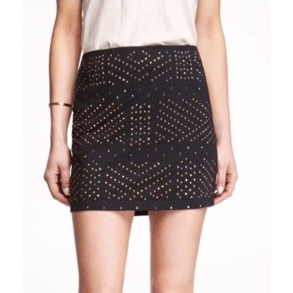 Express Tribal Studded Skirt