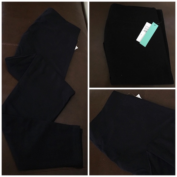 ❗1-HOUR SALE❗BLACK WIDE WAISTBAND LEGGINGS - Picture 2 of 4