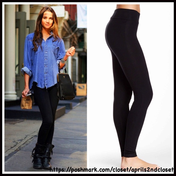 ❗1-HOUR SALE❗BLACK WIDE WAISTBAND LEGGINGS - Picture 4 of 4