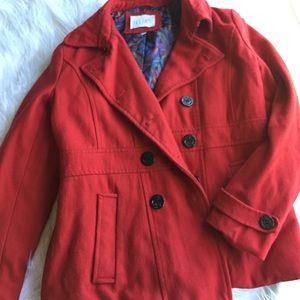Red Pea Coat