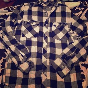 Black and white flannel