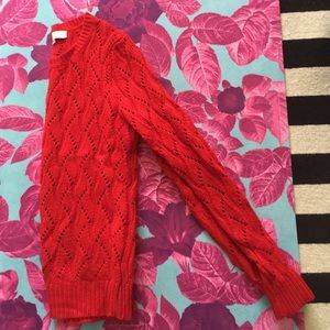 Ann Taylor LOFT Red Sweater