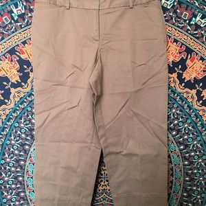 Ann Taylor Loft Tan Capris