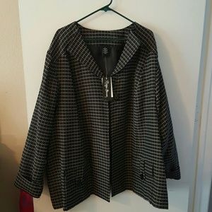 Brown printed Blazer