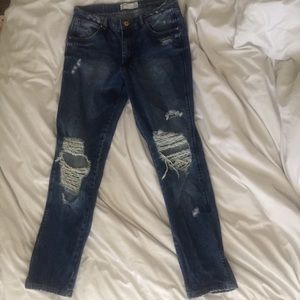 ZARA Destroyed Jeans