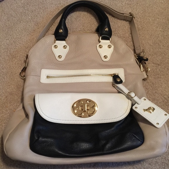 Emma Fox Leather Foldover Purse GORGEOUS