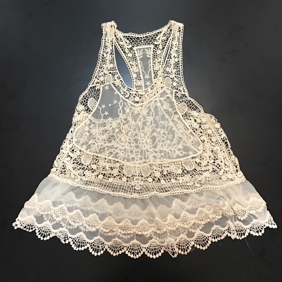 ✨SALE✨ Crotchet and Lace Tank