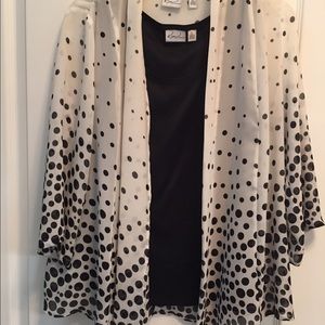 Camisole & open front blouse