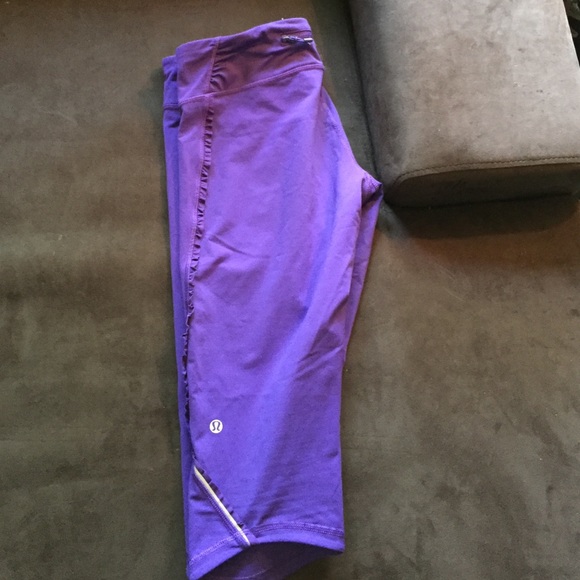 RARE Lululemon Fast and Free Ruffle crop pants