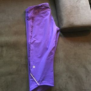 RARE Lululemon Fast and Free Ruffle crop pants
