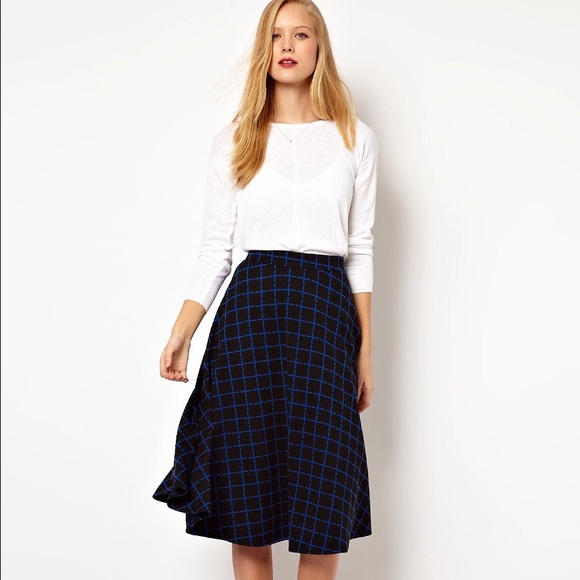ASOS Dresses & Skirts - FINAL REDUCTION! ASOS Midi Skirt in Ponte Check