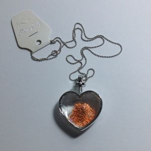 Dried Flower Crystal Necklace Pendant