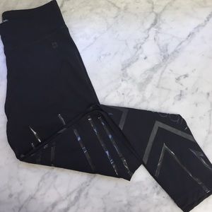 Workout tights Sweaty Betty Black with Vinyl