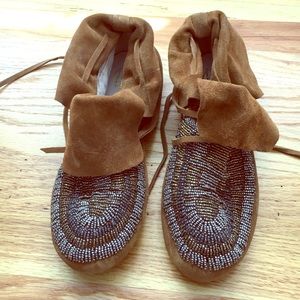 House of Harlow 1960 Maddie Beaded Moccasin