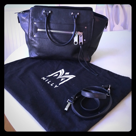 Milly Pebbled Leather Tote