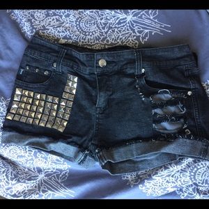 Black studded shorts - TRIPP NYC