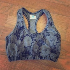 Flywheel floral sports bra.