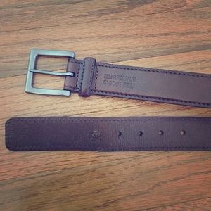 Leather timberland belt