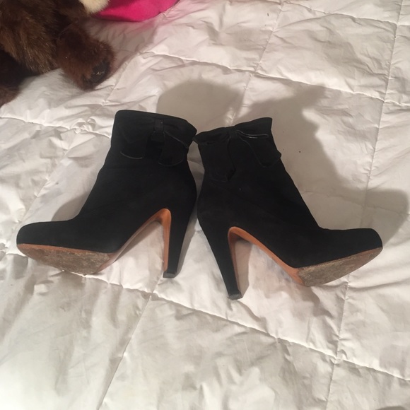 Coach heeled boots with bows