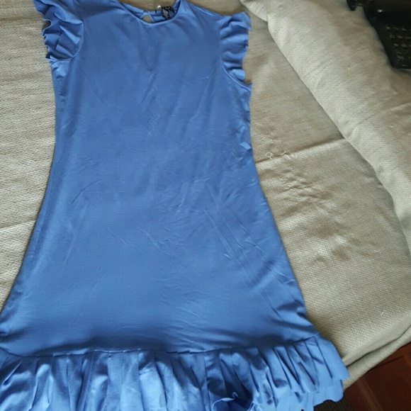 Laundry by shelli segal periwinkle rufflef at hem