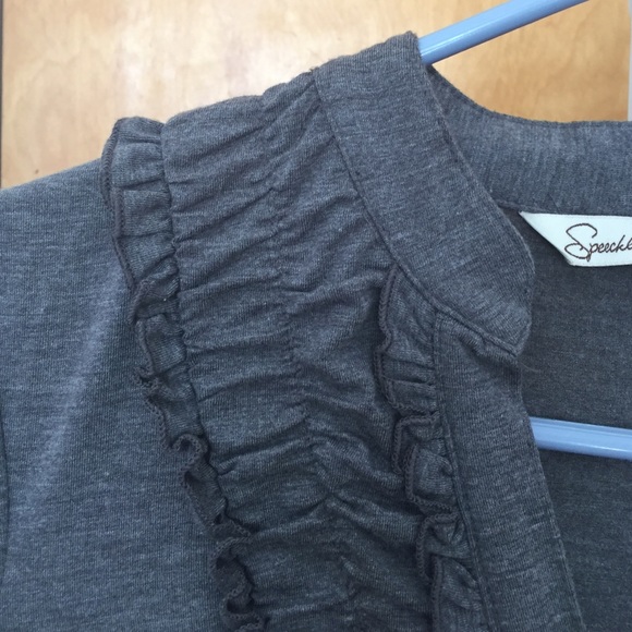 High Neck dress with ruffle detail. - Picture 3 of 3