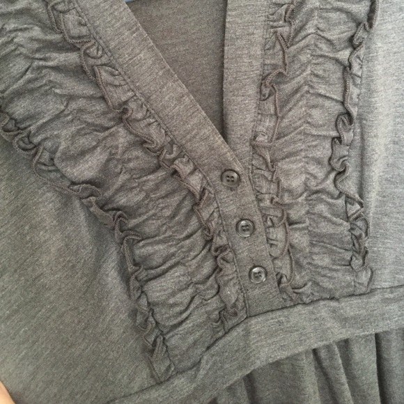 High Neck dress with ruffle detail. - Picture 2 of 3