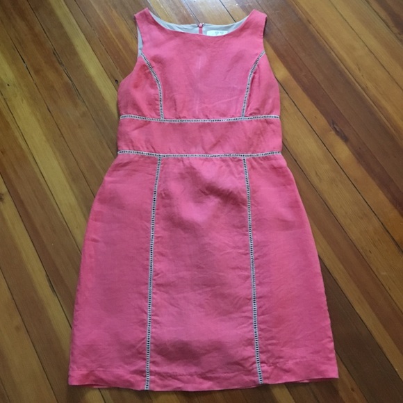 Kenar Dresses & Skirts - Kenar Coral Linen Dress