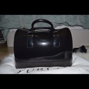 Black Furla Candy Handbag