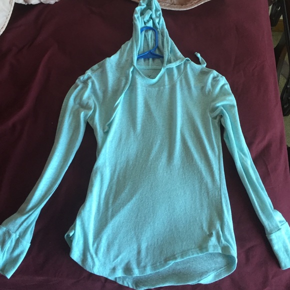 Blue hoodie